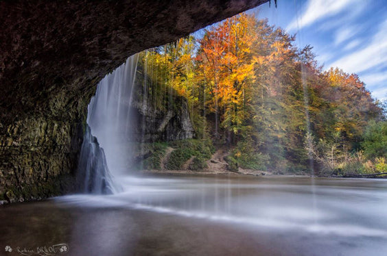Behind the Falls
