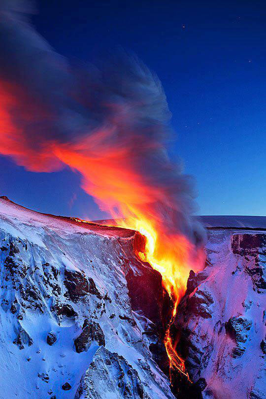 Contemplate – Volcano in Iceland