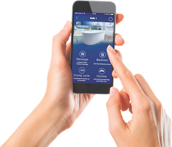 BU-Touch app shown on a phone.