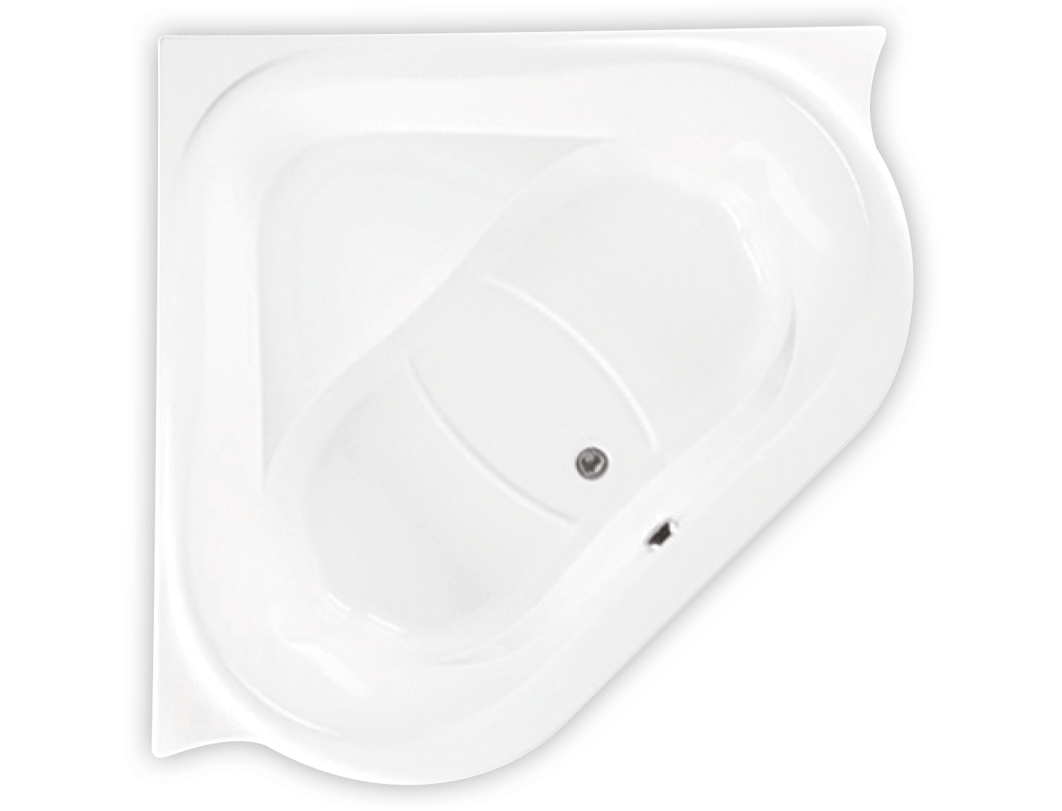 Bainultra Amma® 6060 corner drop-in air jet bathtub for your modern bathroom