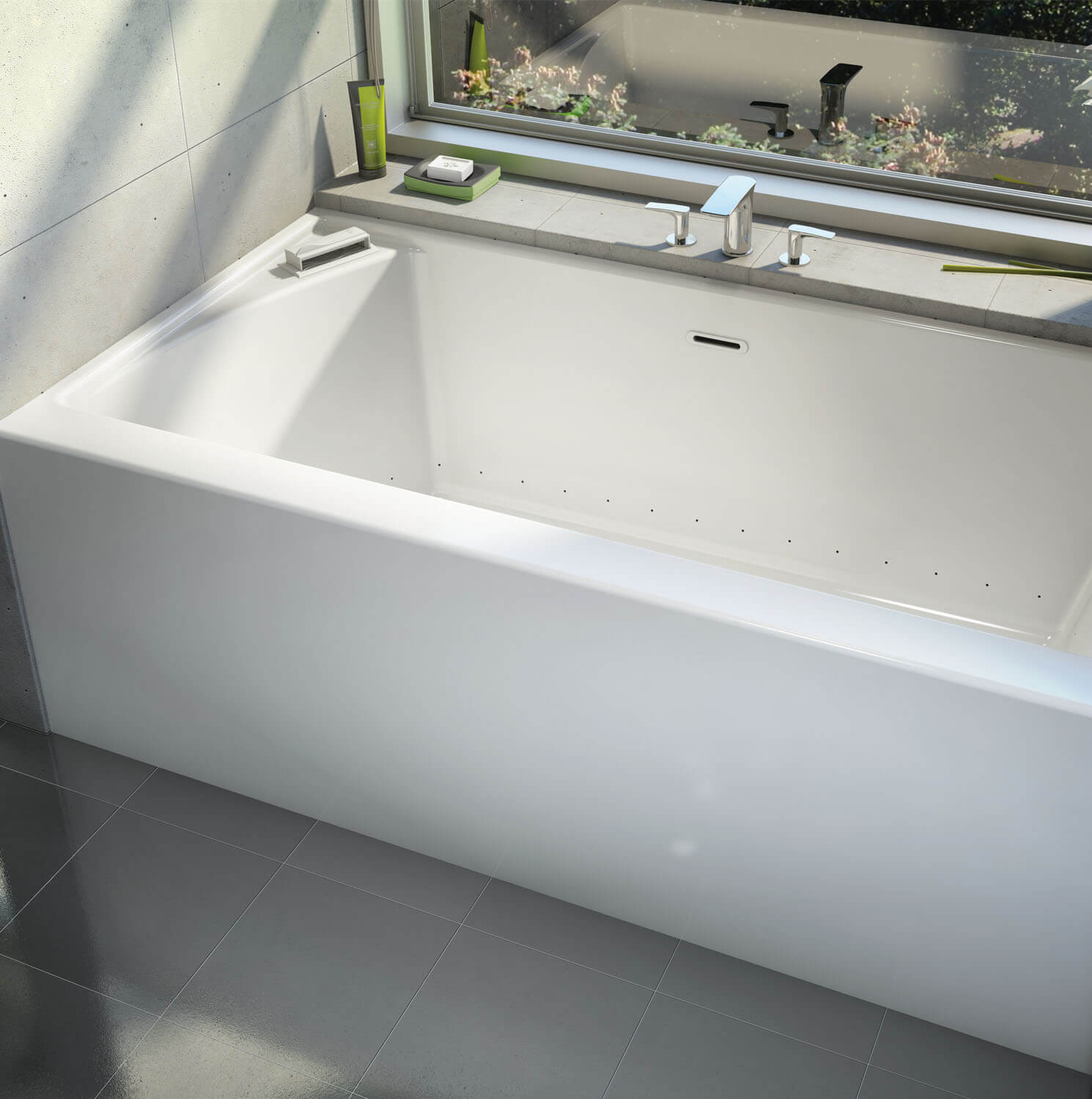 Bainultra Citti 6032 with insert alcove air jet bathtub for your modern bathroom Bainultra Citti 6032 with insert alcove air jet bathtub for your modern bathroom