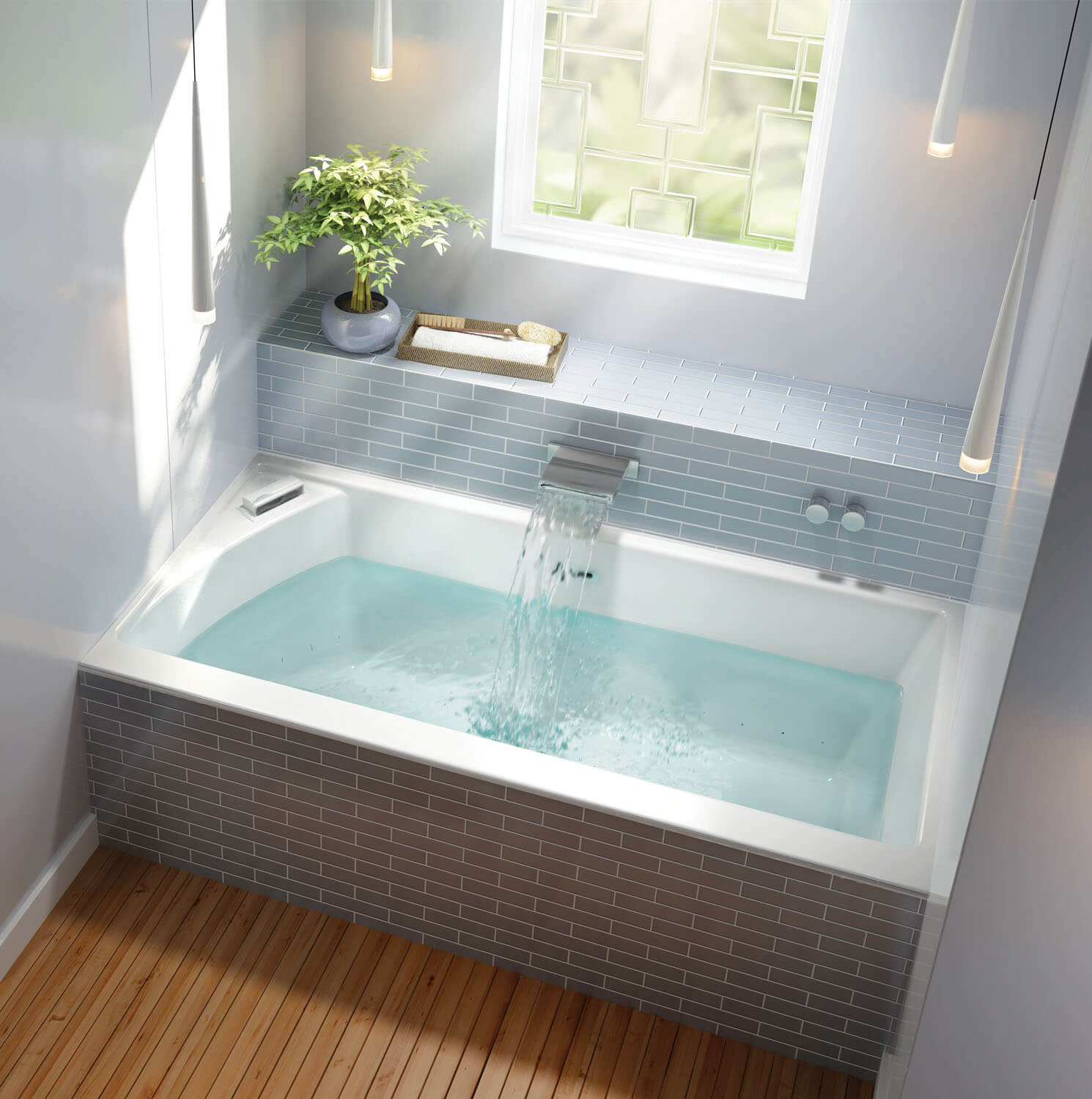 Bainultra Citti 6032 TRIO without insert alcove air jet bathtub for your master bathroom