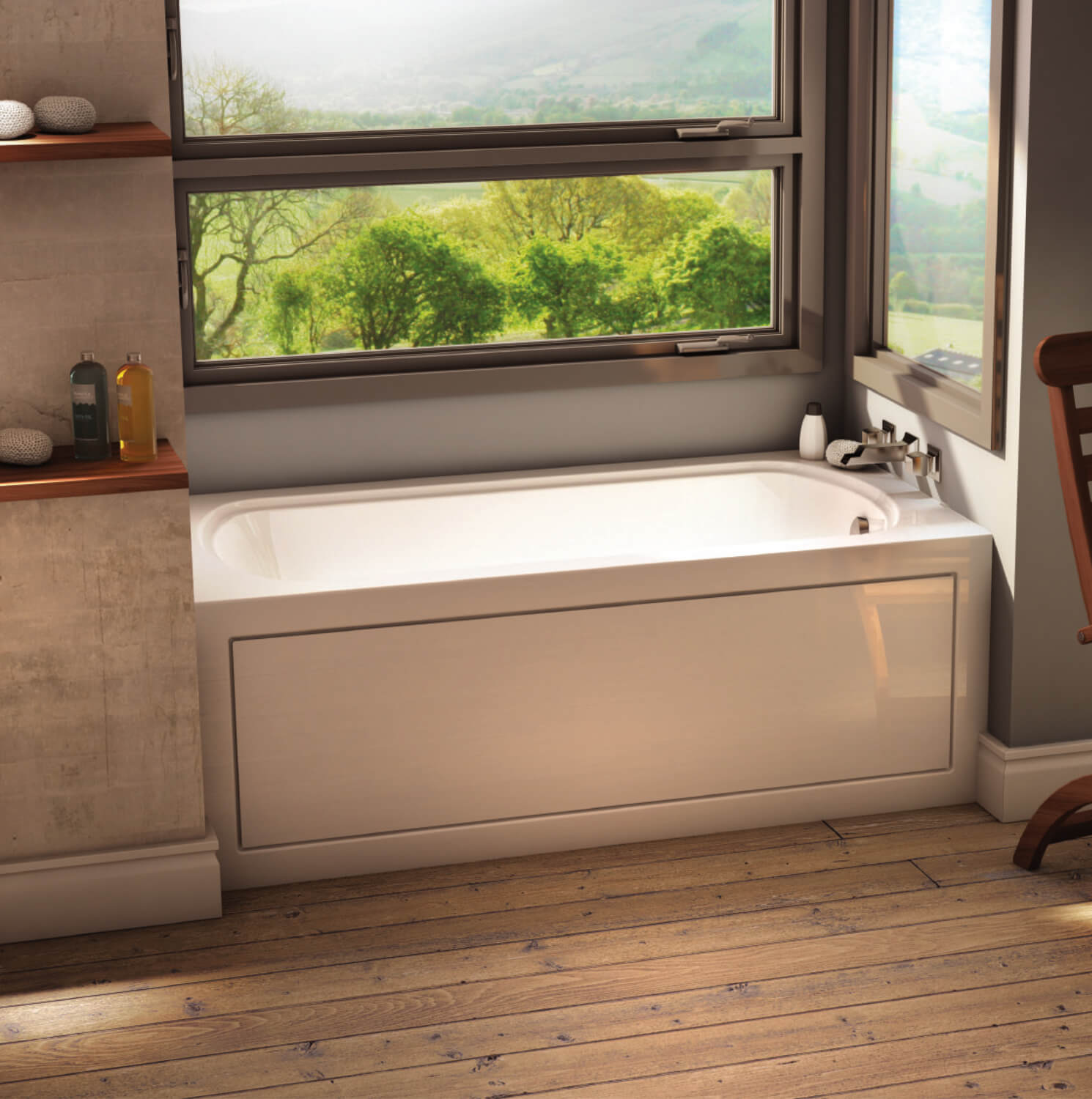 Bainultra Meridian® DUO alcove air jet bathtub for your modern bathroom Bainultra Meridian® DUO alcove air jet bathtub for your modern bathroom