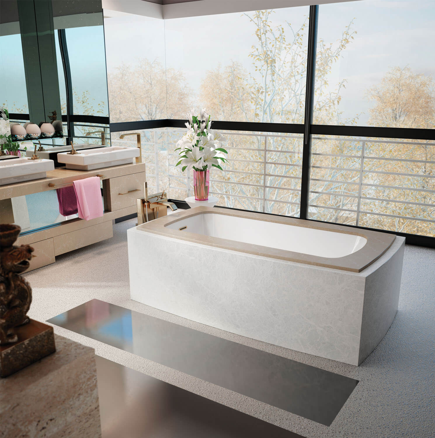 Monarch 6233C air jet bathtub for your modern bathroom Monarch 6233C air jet bathtub for your modern bathroom