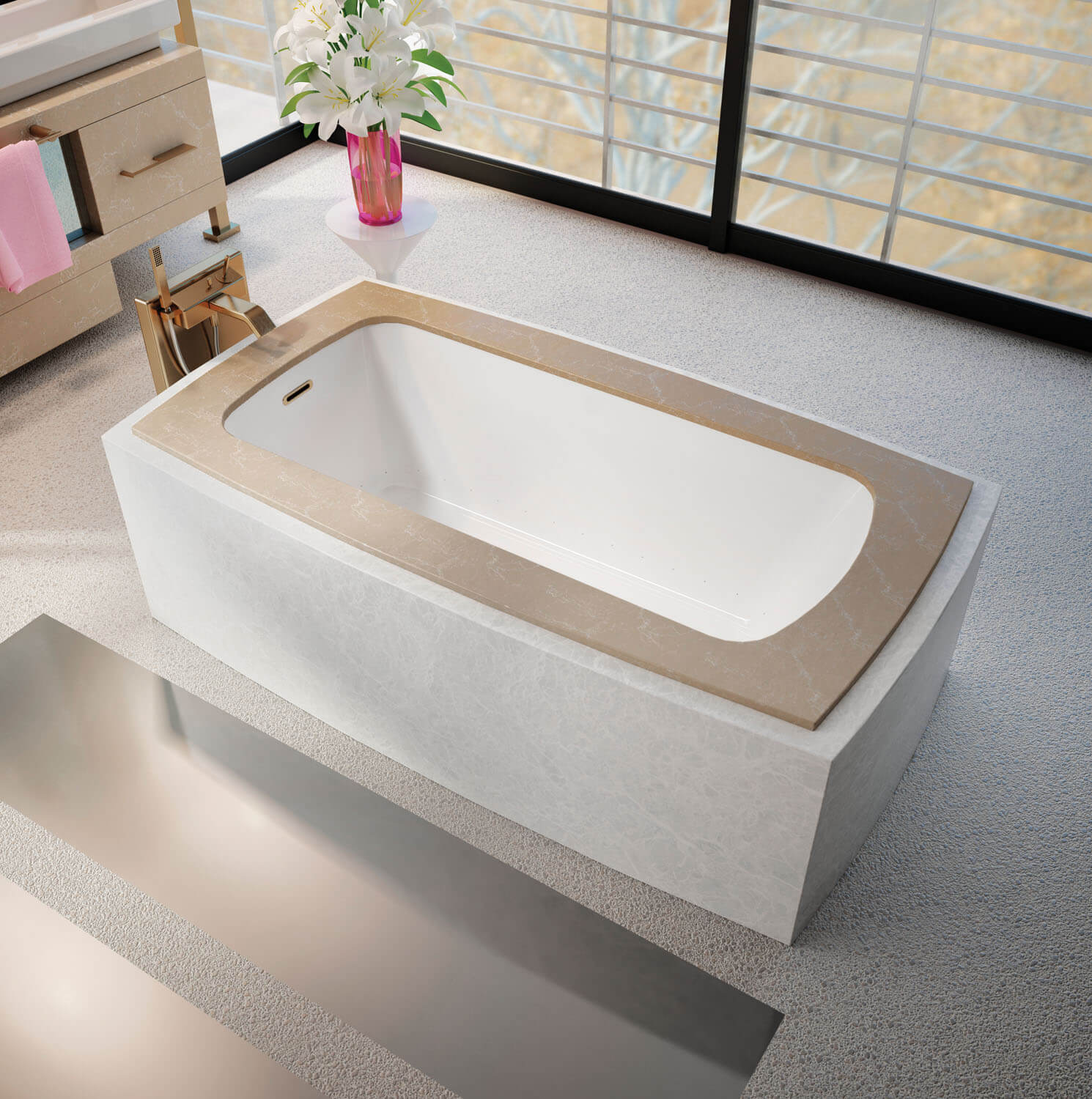 Monarch 6337C air jet bathtub for your modern bathroom Monarch 6337C air jet bathtub for your modern bathroom