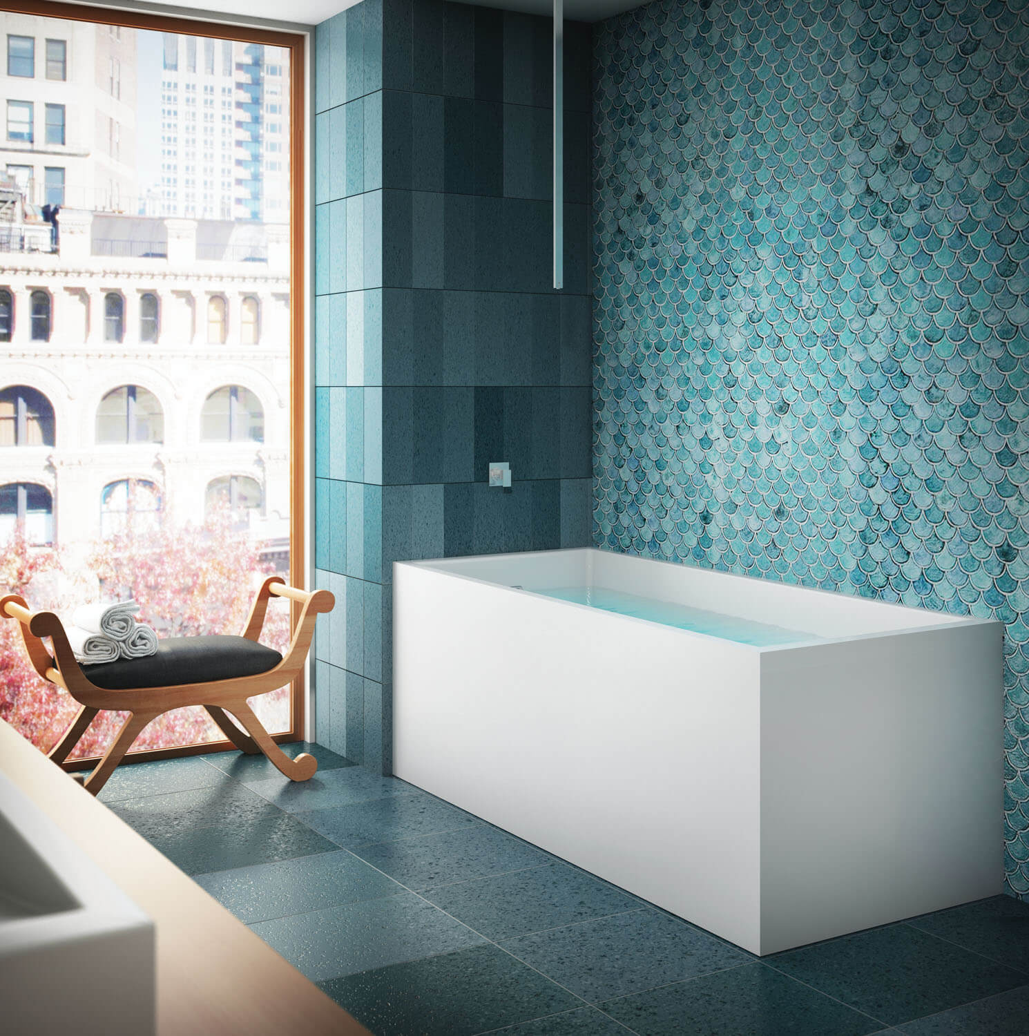 Bainultra Nokori™ 6429 freestanding air jet bathtub for your modern bathroom Bainultra Nokori™ 6429 freestanding air jet bathtub for your modern bathroom