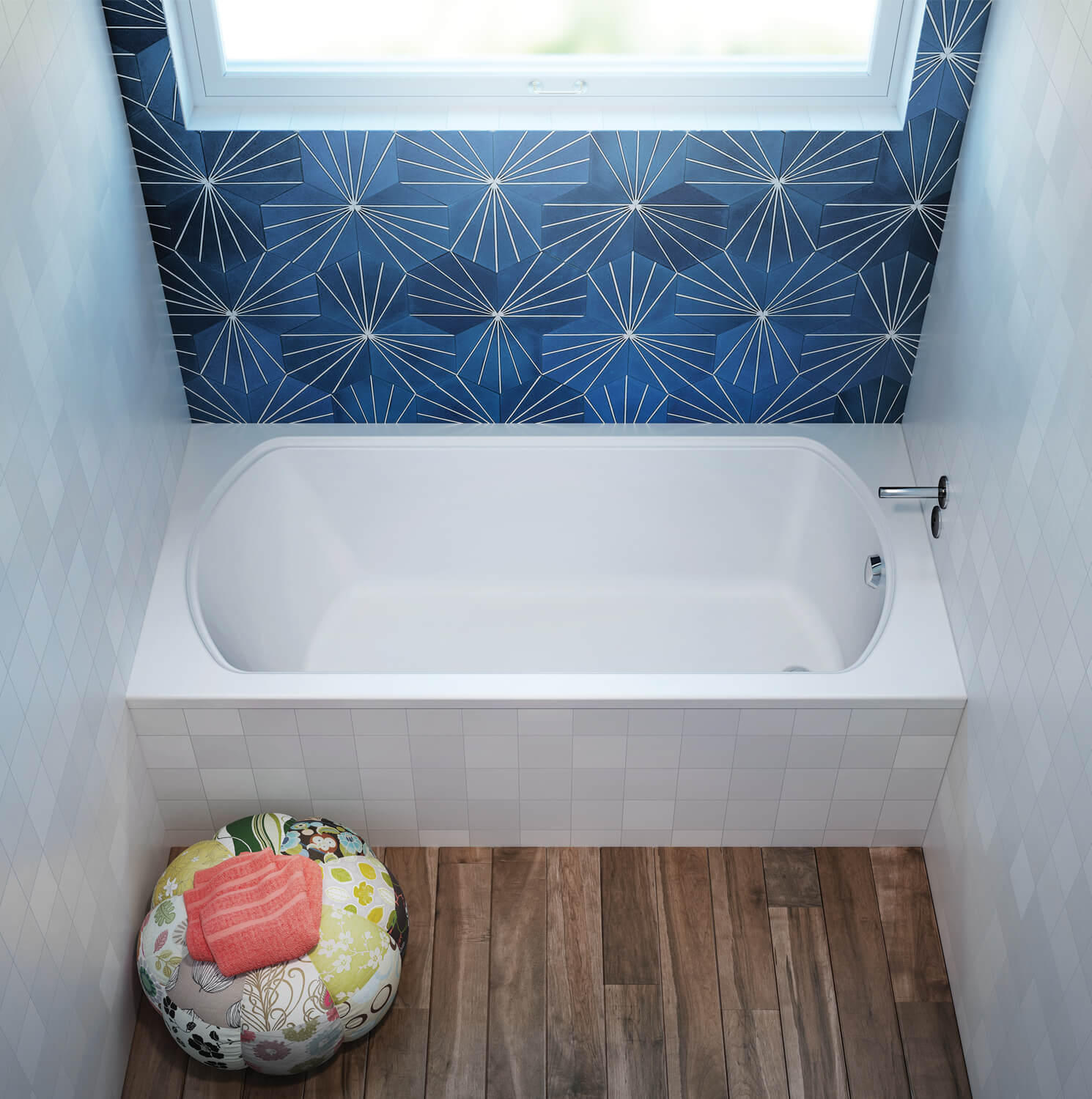 Bainultra Pro-Meridian 60 alcove drop-in air jet bathtub for your modern bathroom Bainultra Pro-Meridian 60 alcove drop-in air jet bathtub for your modern bathroom