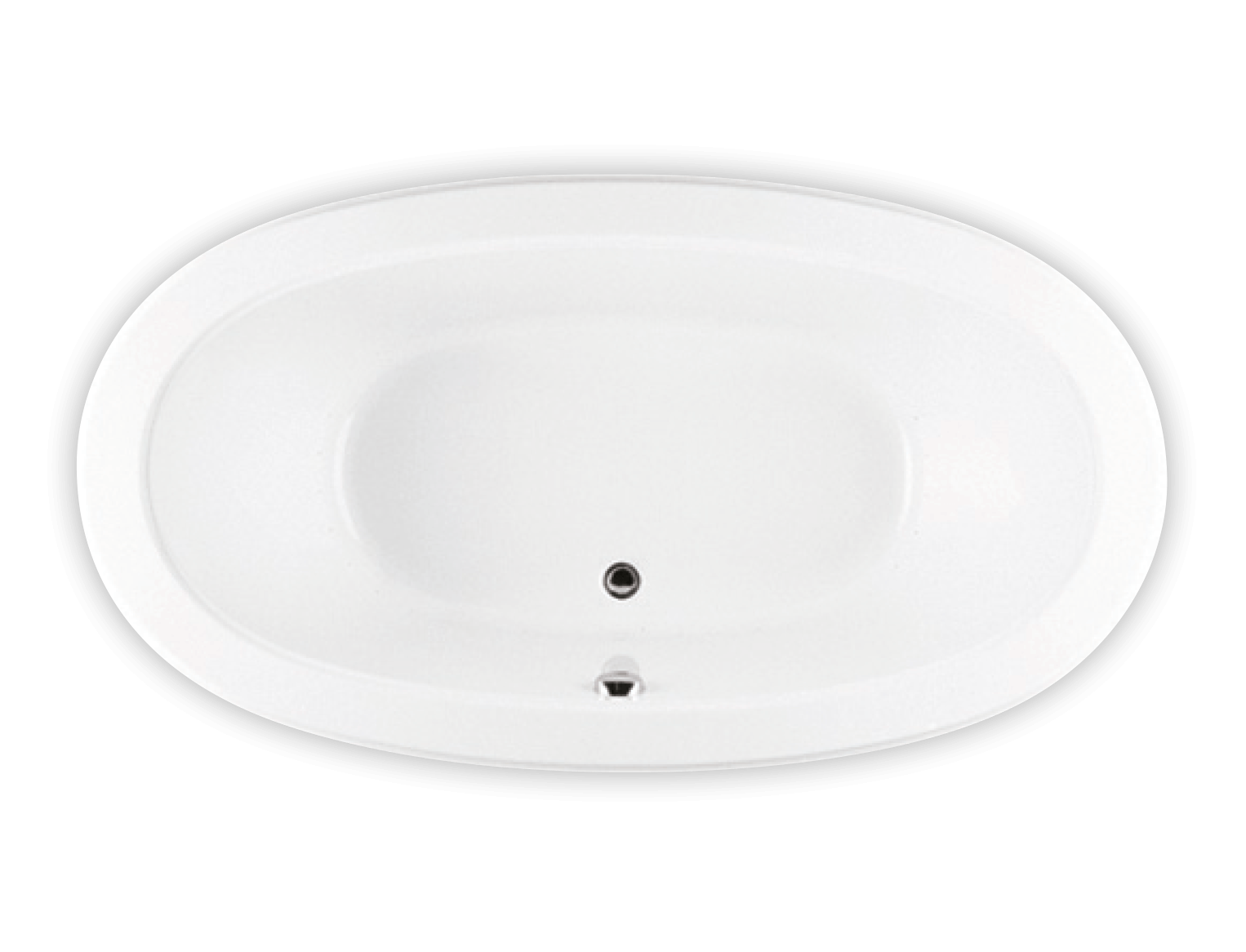 Bainultra Ellipse® 7240 two person large air jet bathtub for your modern bathroom