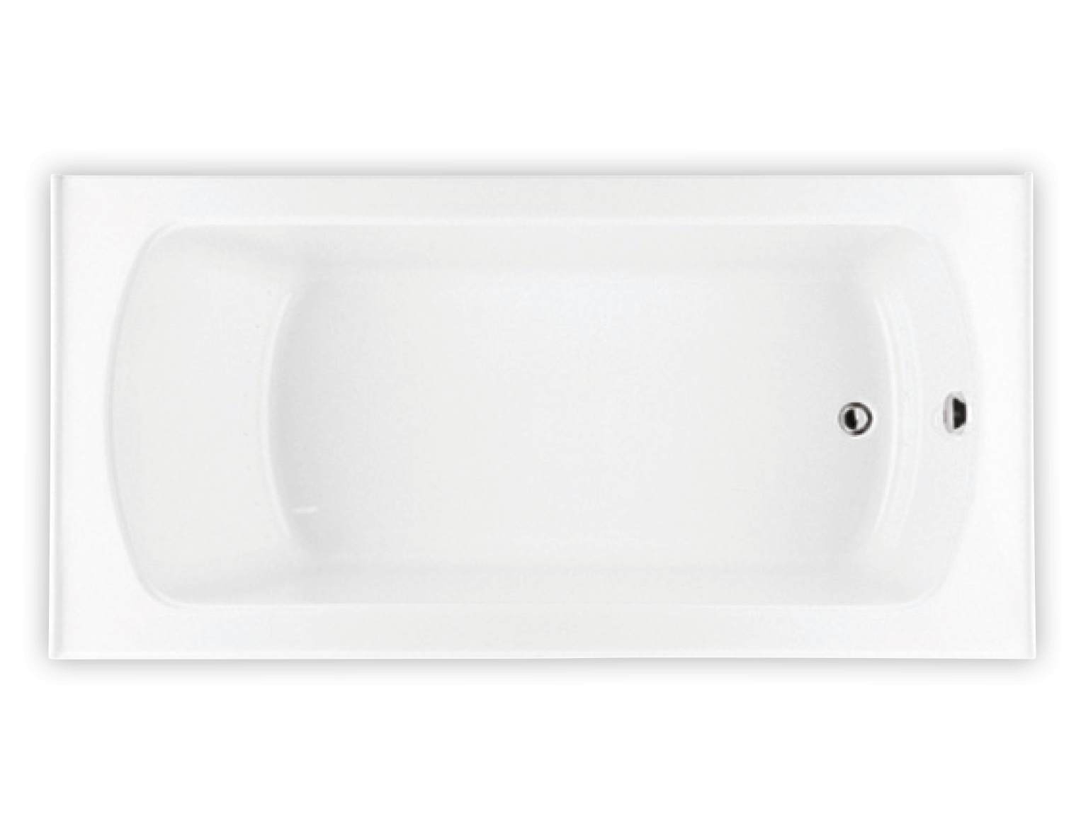 Bainultra Pro-Meridian 60 alcove drop-in air jet bathtub for your modern bathroom