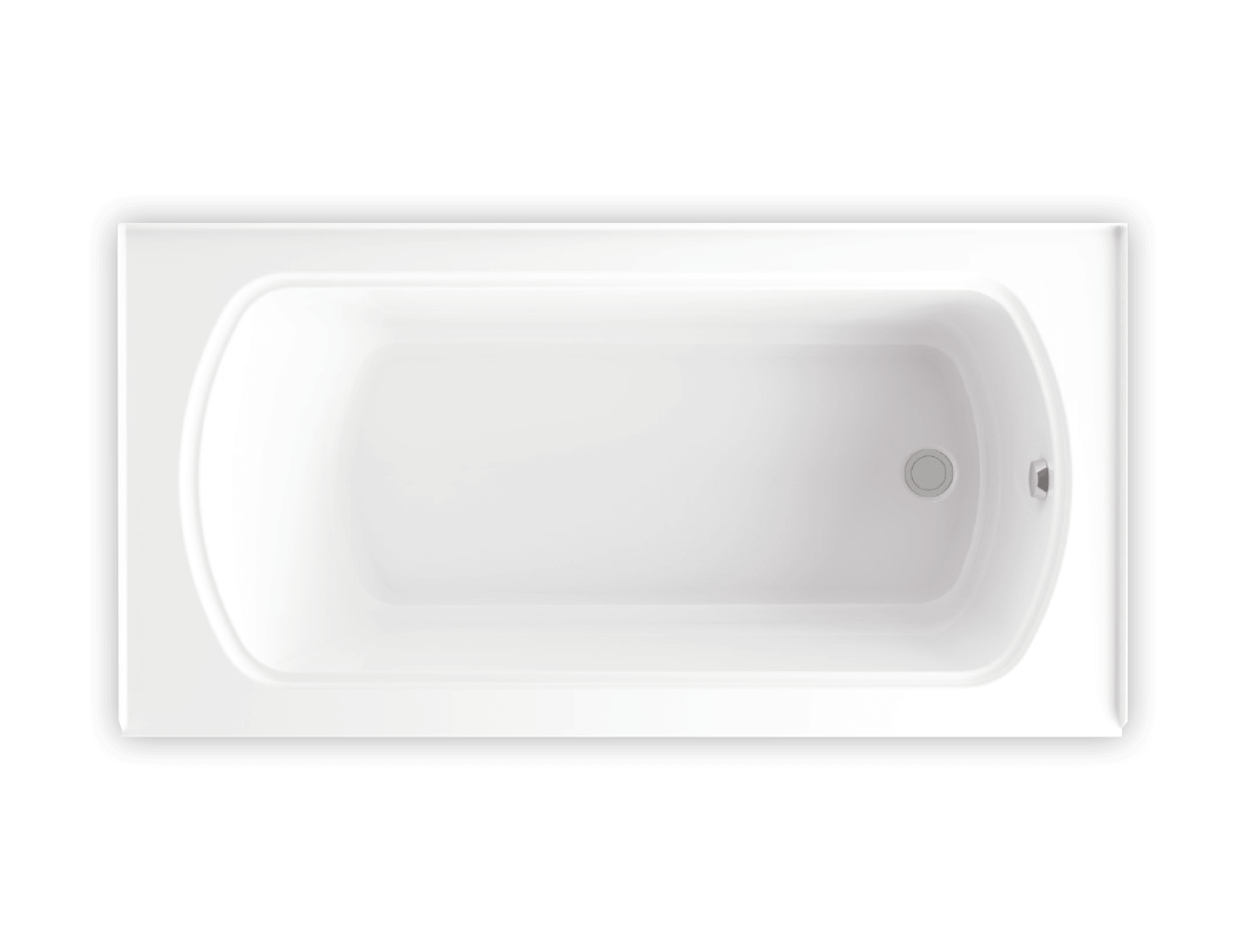 Bainultra Meridian® UNO alcove air jet bathtub for your modern bathroom