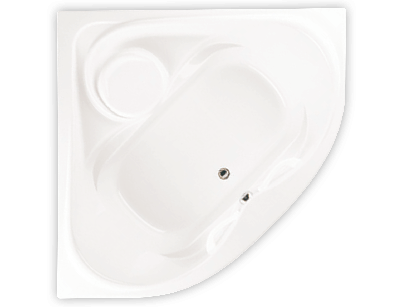 Bainultra Thermal CR2K two person large corner drop-in air jet bathtub for your modern bathroom