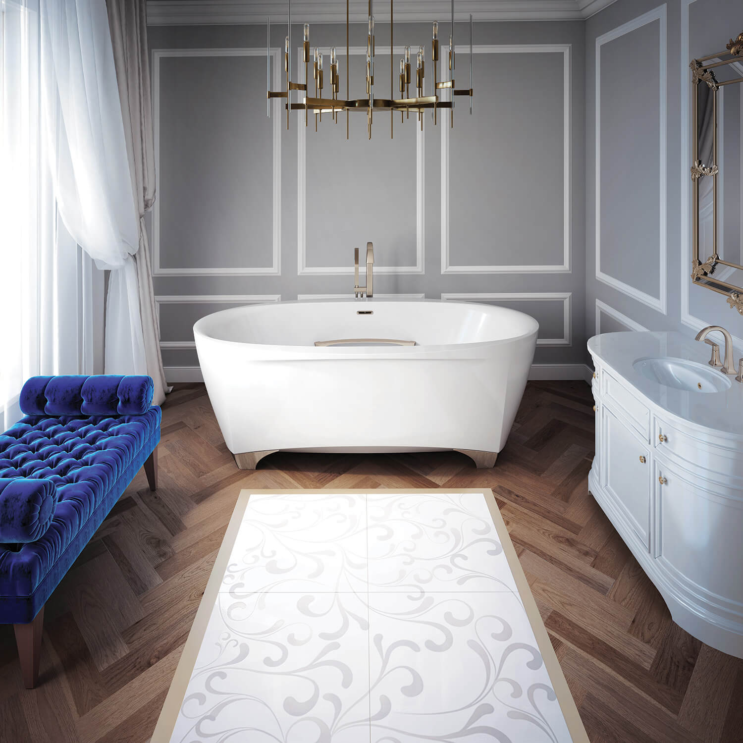 Scala 7242 air jet bathtub for your master bathroom Scala 7242 air jet bathtub for your modern bathroom