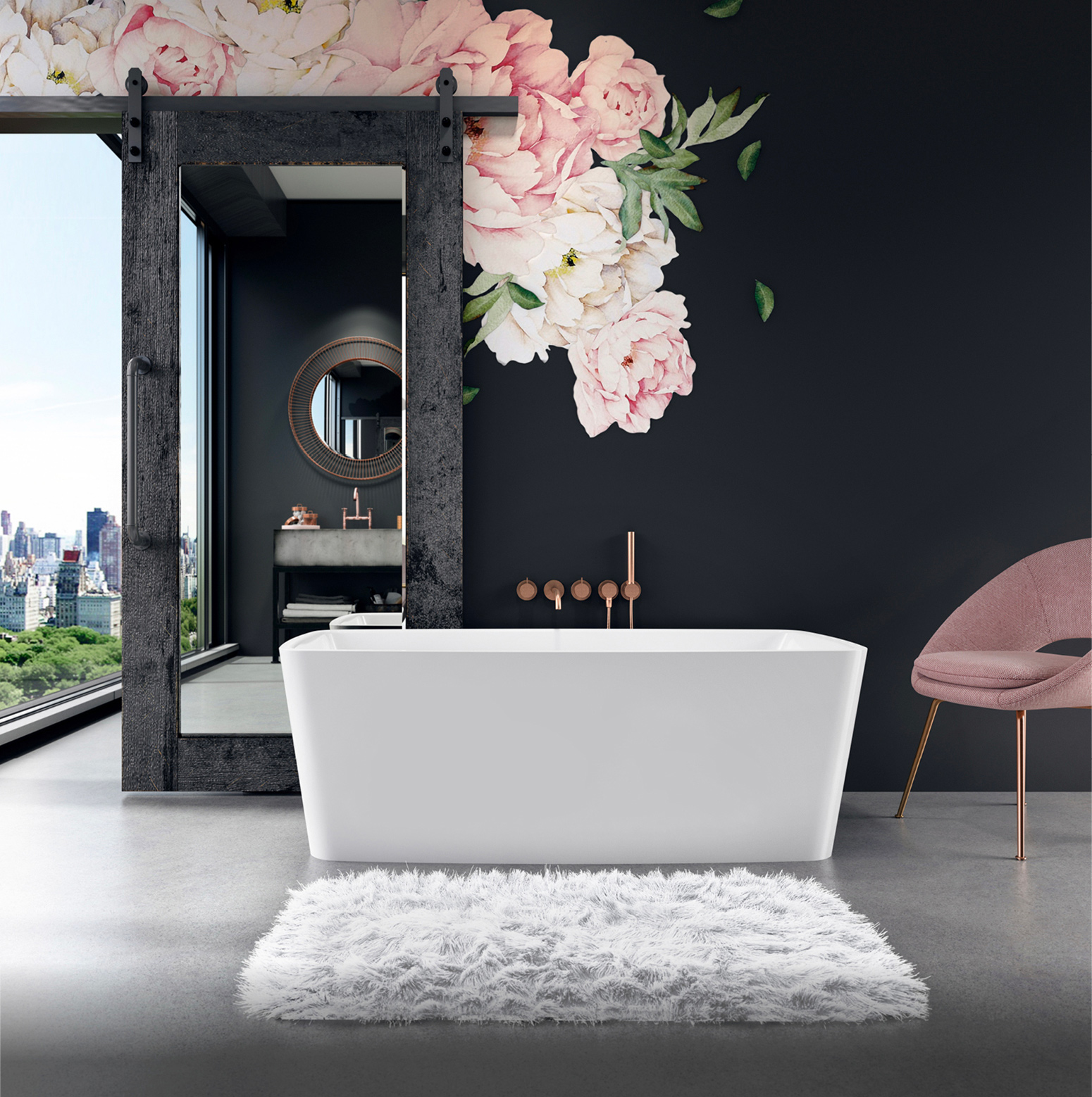 Bainultra Vibe® 5828 Fresstanding air jet bathtub for your modern bathroom Bainultra Vibe® 5828 Fresstanding air jet bathtub for your modern bathroom
