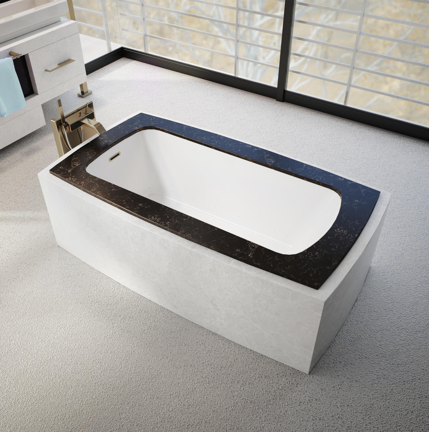 Monarch 6233C air jet bathtub for your modern bathroom Monarch 6233C air jet bathtub for your modern bathroom