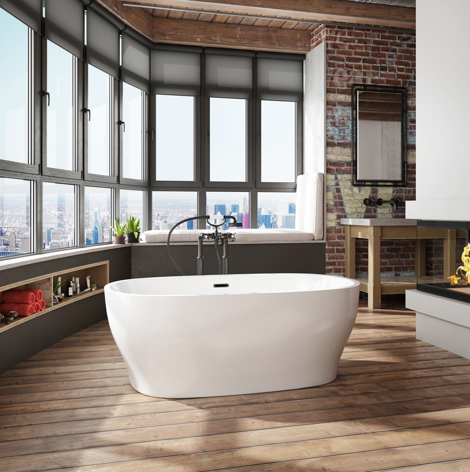 Bainultra Vibe Oval 5830 freestanding air jet bathtub for your modern bathroom Bainultra Vibe Oval 5830 freestanding air jet bathtub for your modern bathroom