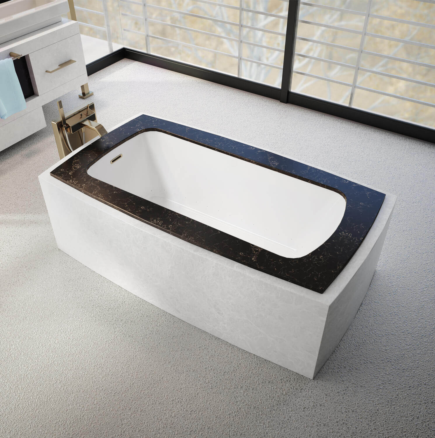 Monarch 6233C air jet bathtub for your modern bathroom Monarch 6233C air jet bathtub for your modern bathroom