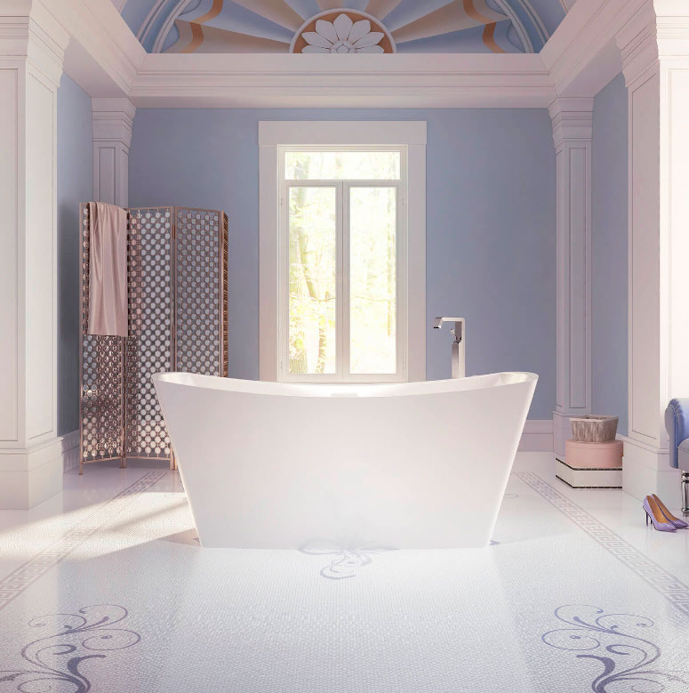Bainultra Evanescence® collection freestanding alcove air jet bathtub for your master bathroom Bainultra Evanescence® collection freestanding alcove air jet bathtub for your master bathroom