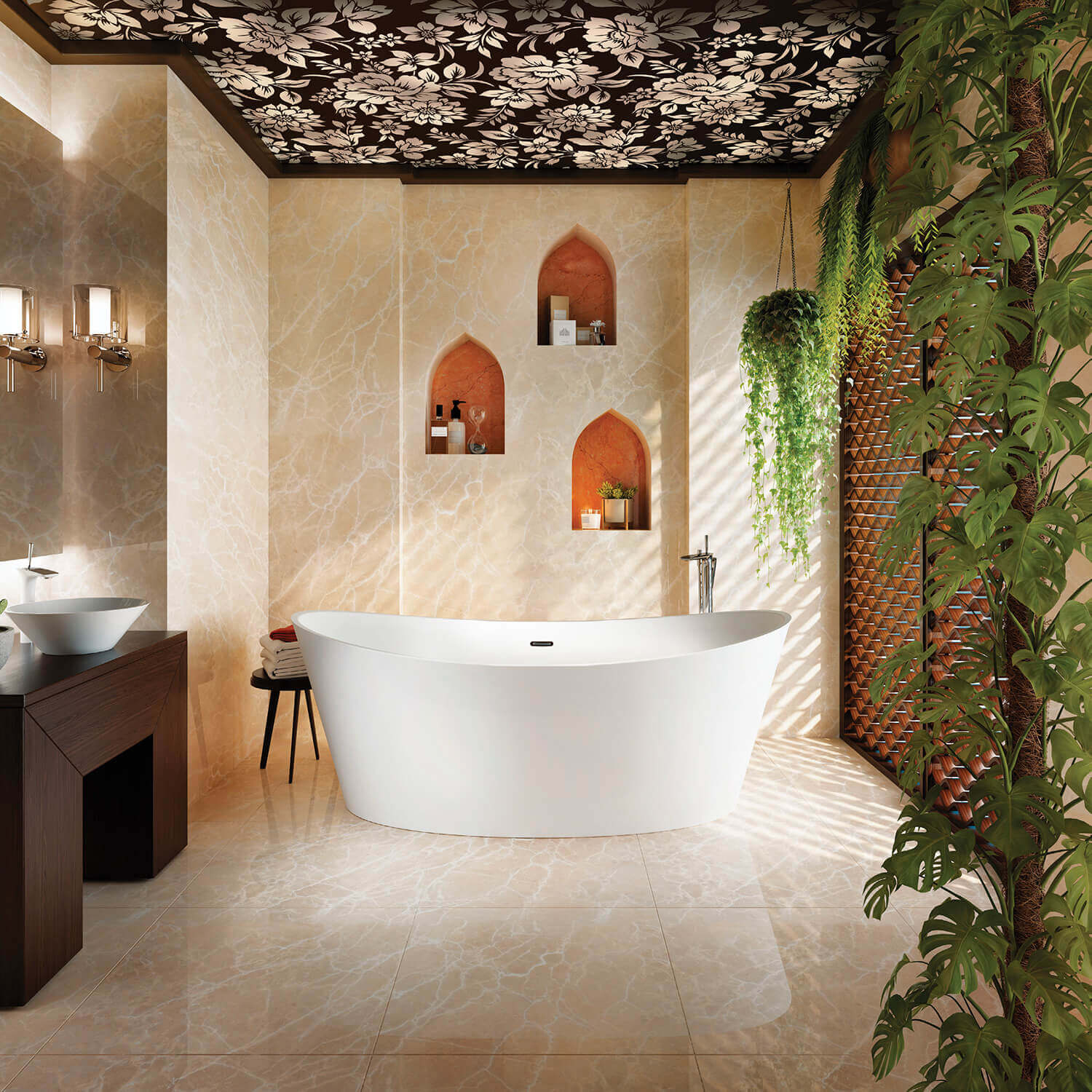 Bainultra Evanescence® 7440 freestanding air jet bathtub for your master bathroom Bainultra Evanescence® 7440 freestanding air jet bathtub for your master bathroom