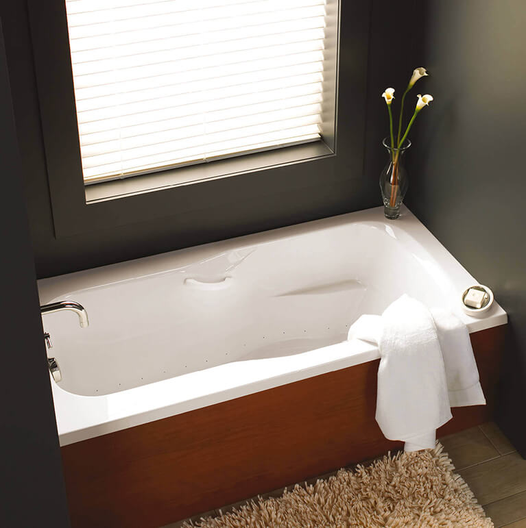 Bainultra Thalassa 50 alcove drop-in air jet bathtub for your modern bathroom