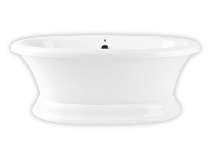 Bainultra Naos 6636 freestanding pedestal air jet bathtub for your modern bathroom