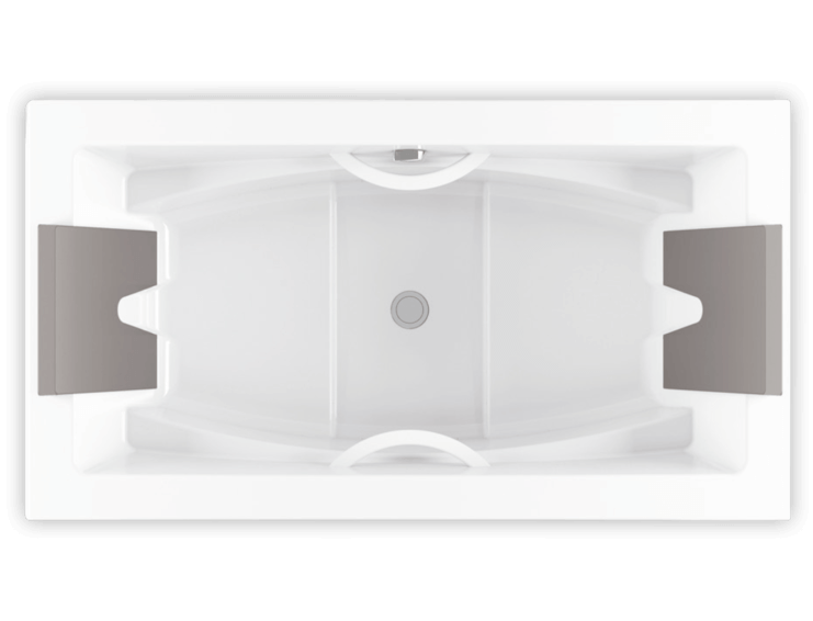 Bainultra Inua® 7240 two person drop-in air jet bathtub for your modern bathroom