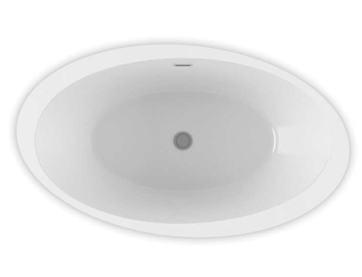Opalia 6839 Oblique Ellipse Left air jet bathtub for your modern bathroom