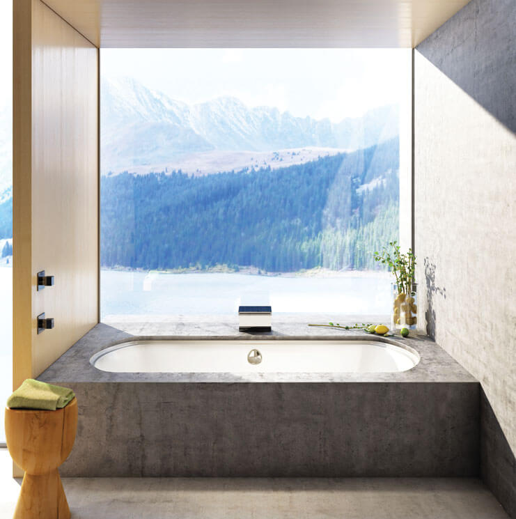 Bainultra Meridian® 50 alcove drop-in air jet bathtub for your modern bathroom Bainultra Meridian® 50 alcove drop-in air jet bathtub for your modern bathroom