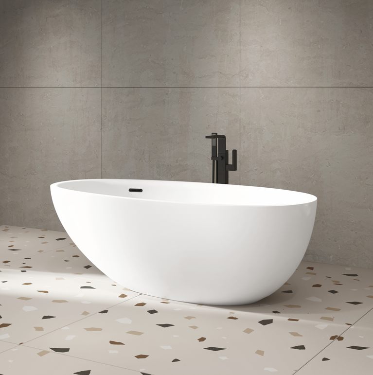 Bainultra Essencia Design freestanding air jet bathtub for your master bathroom